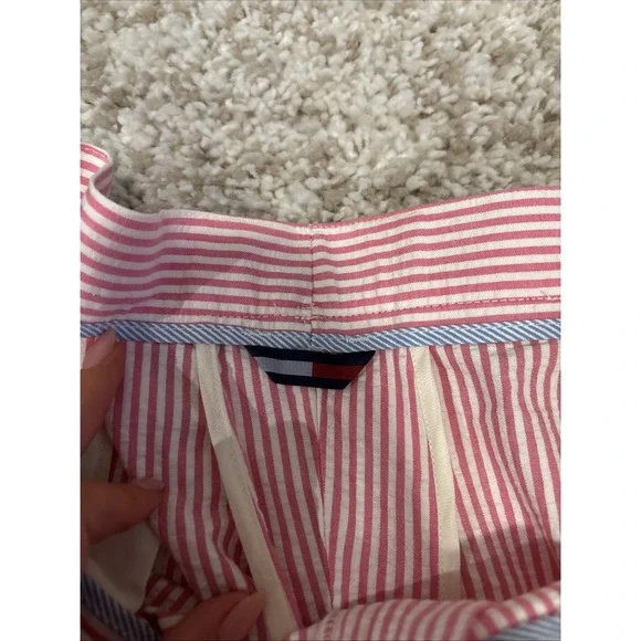 NEW WITH TAGS Tommy Hilfiger Pink And White Striped‎ Dress Pants Size 42X32 - Picture 4 of 9
